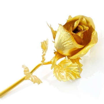 梦克拉mkela金箔 999千足金金箔玫瑰(大号半开)黄金玫