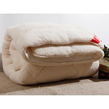 梦洁家纺mendale仿羊羔绒床垫(米白)(180*200cm)